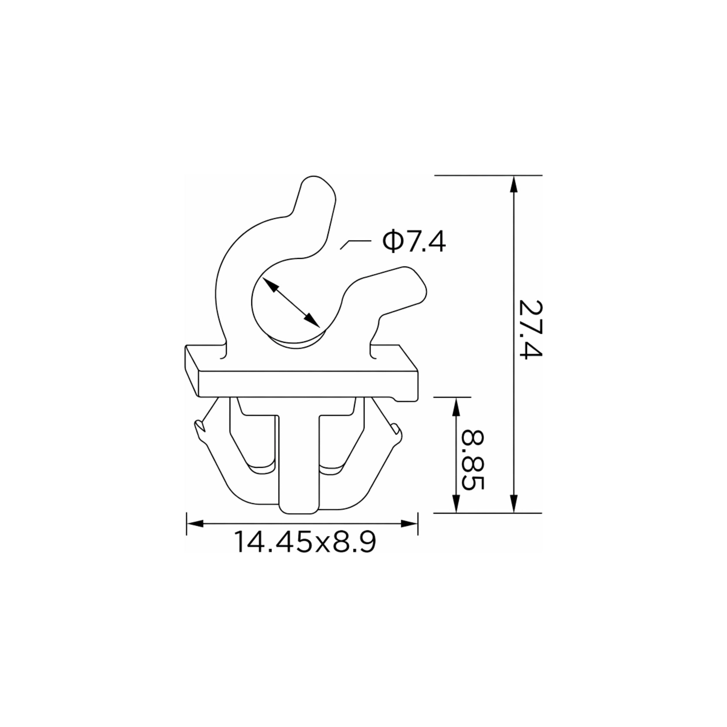 Fästclips Suzuki Baleno/Ignis I m.fl.
