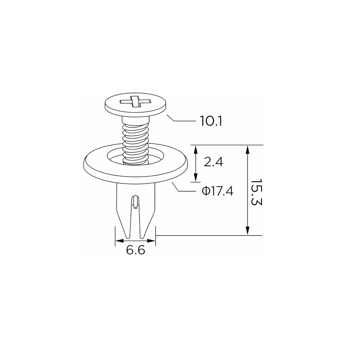 Fästclips – 10-pack