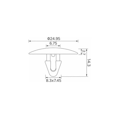 Fästclips Lexus Ls/Toyota Corolla m.fl. – 10-pack