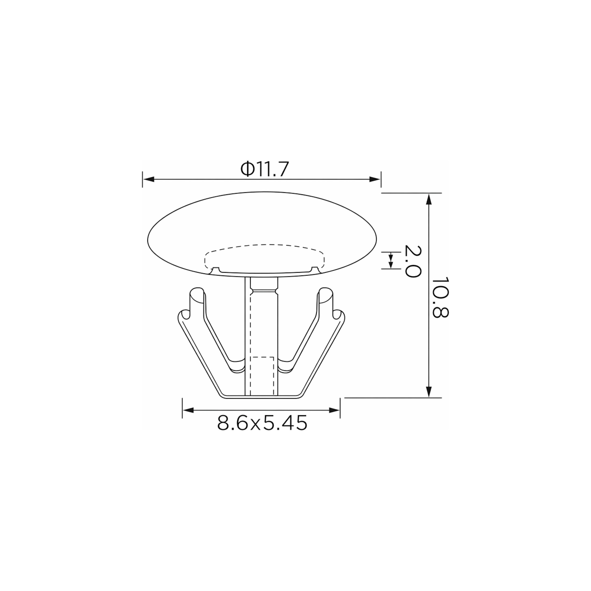 Fästclips Honda Accord VII/City IV m.fl. – 10-pack