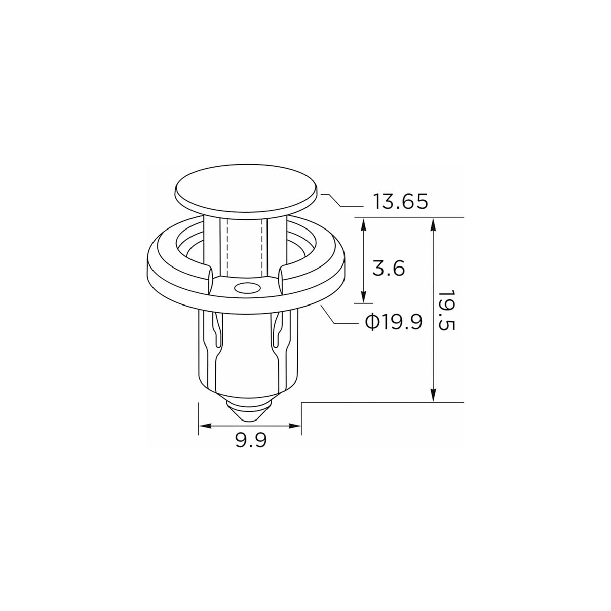 Fästclips Honda Accord VII/Accord VIII m.fl. – 10-pack