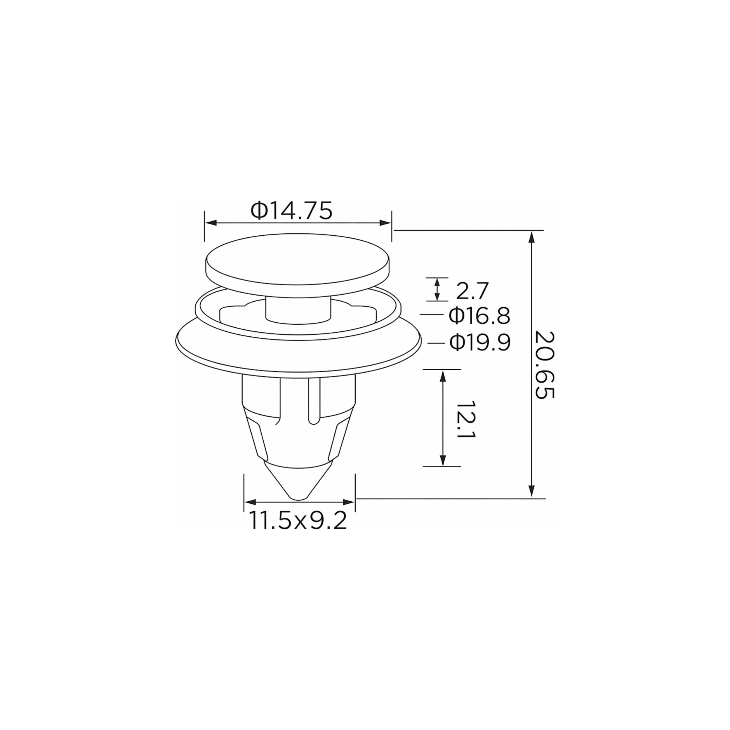 Fästclips – 10-pack – Stabil montering
