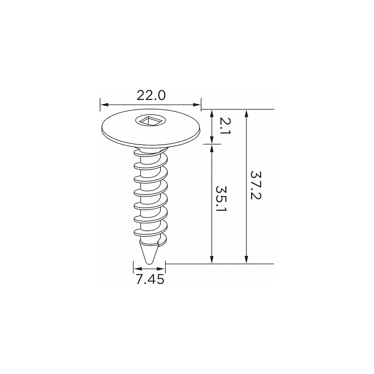 Fästclips – 10-pack – Stabil montering, Fiskbensprofil