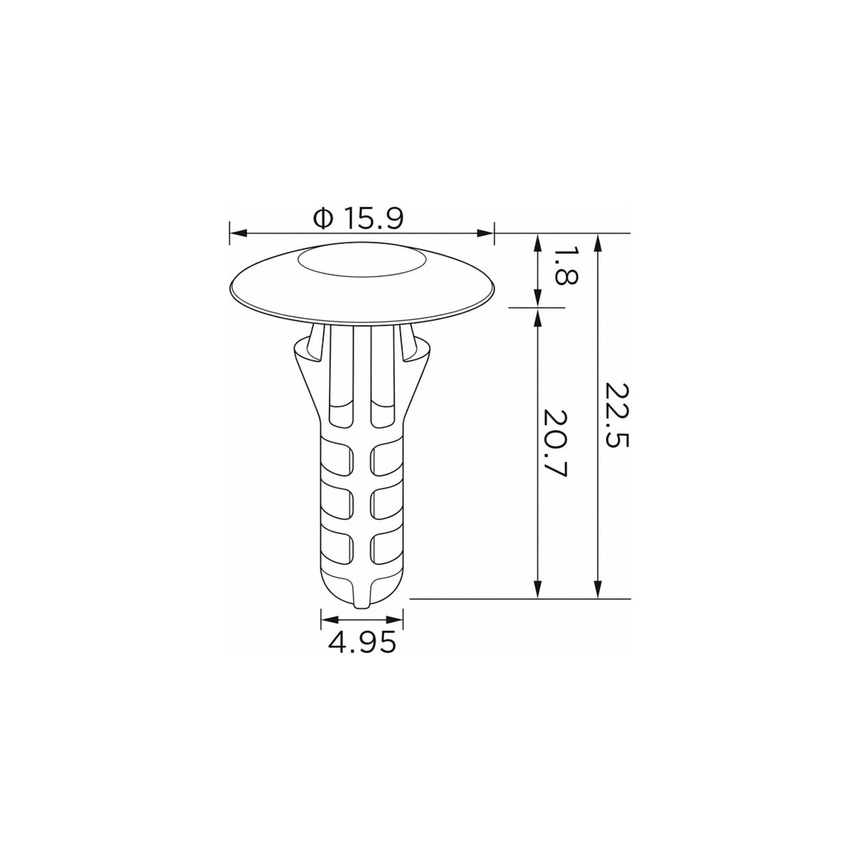 Fästclips – 10-pack