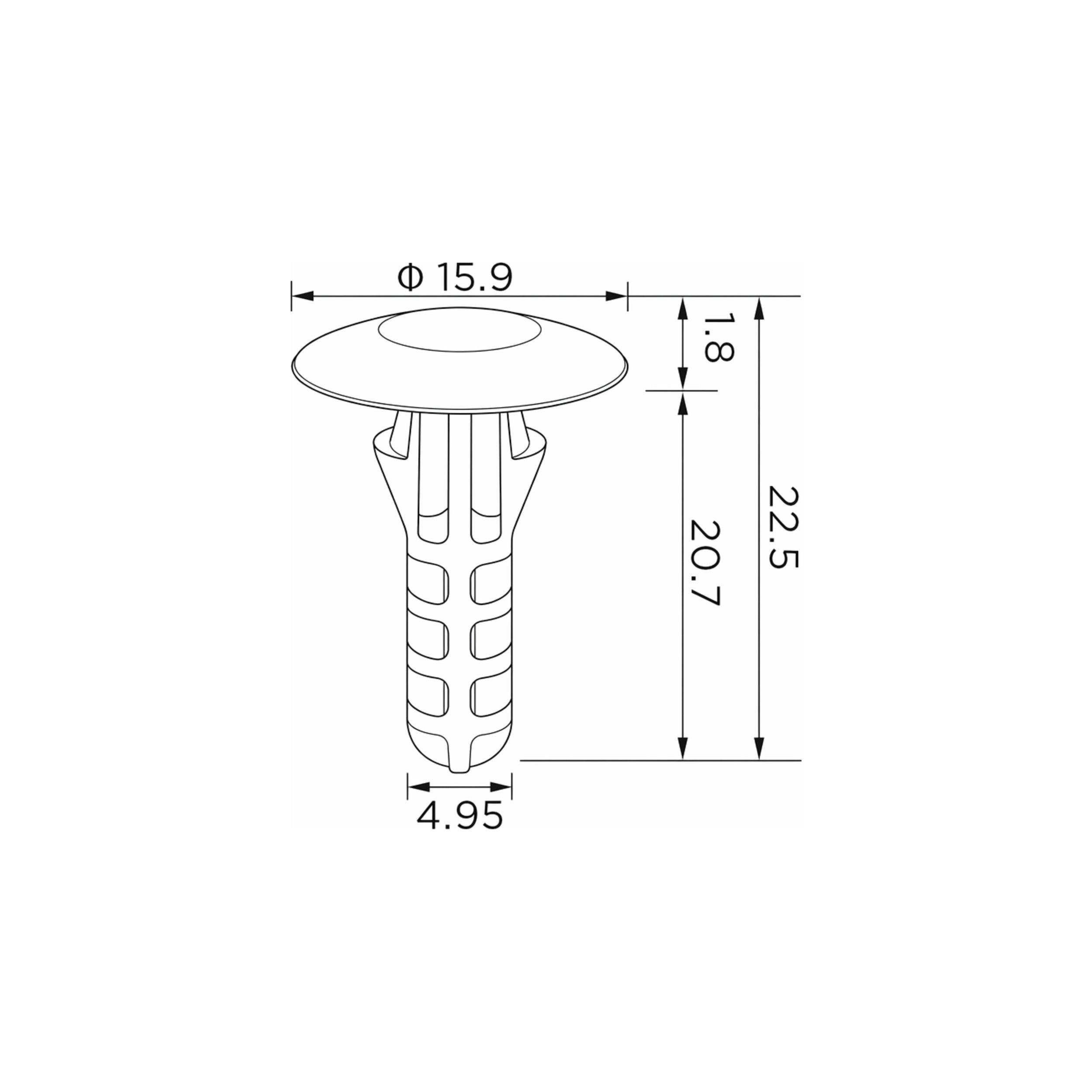 Fästclips – 10-pack