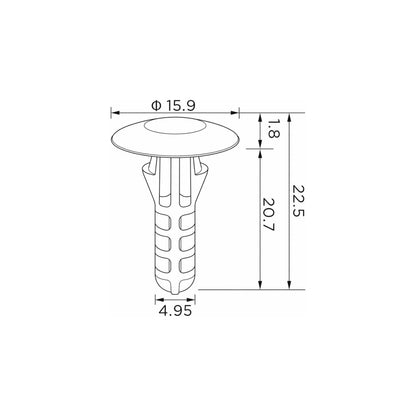 Fästclips – 10-pack
