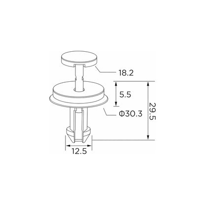 Fästclips – 10-pack