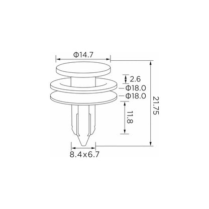 Fästclips – 10-pack