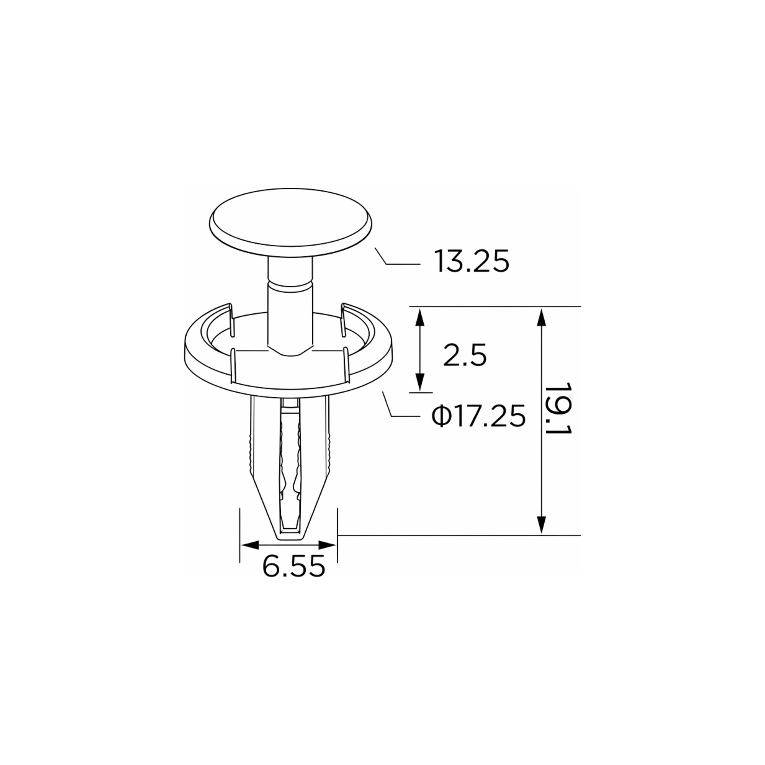Fästclips Ford Galaxy II/Galaxy Mk II m.fl. – 10-pack