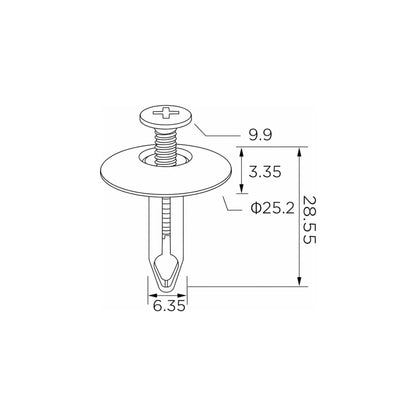 Fästclips – 10-pack