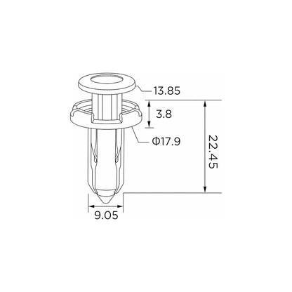 Fästclips – 10-pack