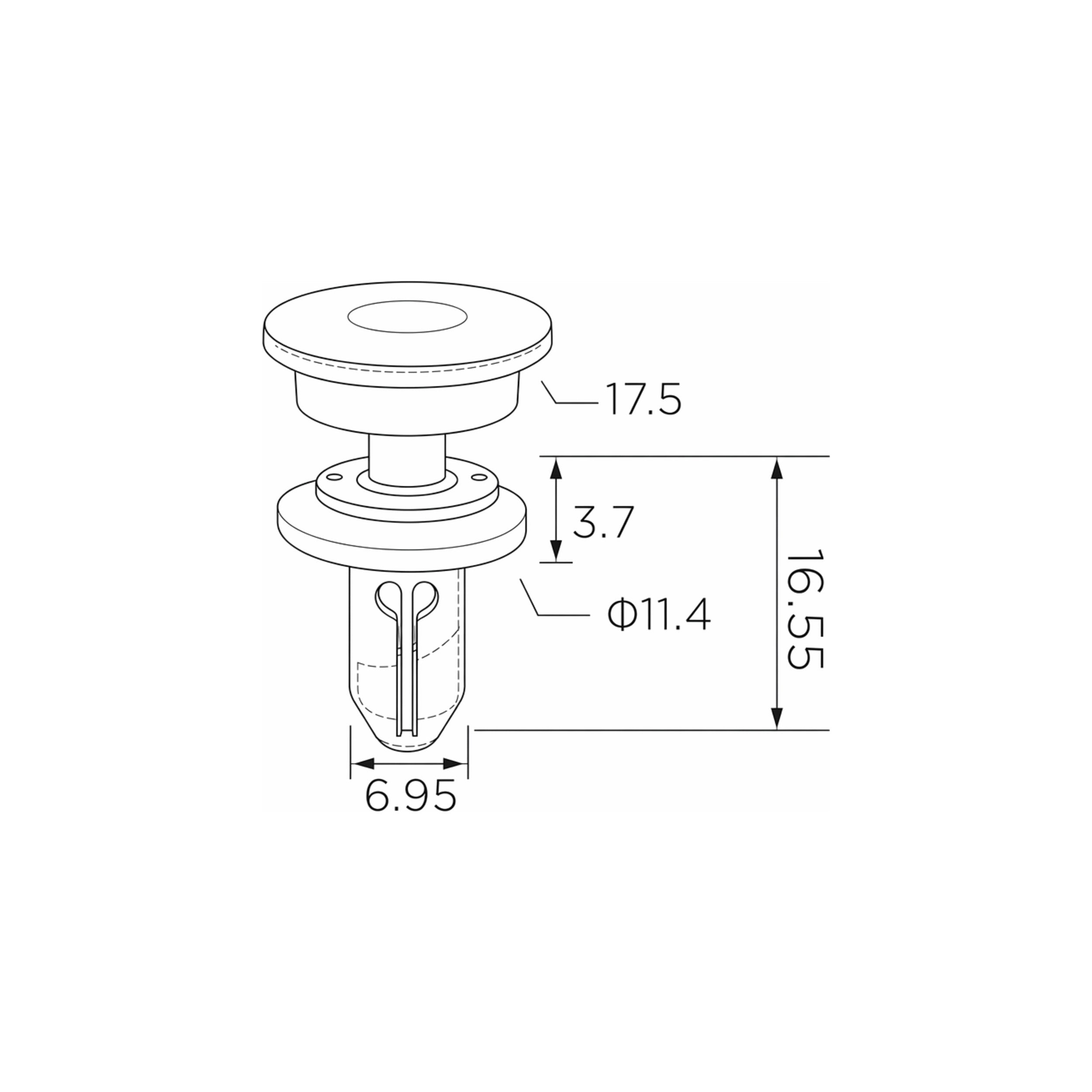 Fästclips Honda Accord VI – 10-pack