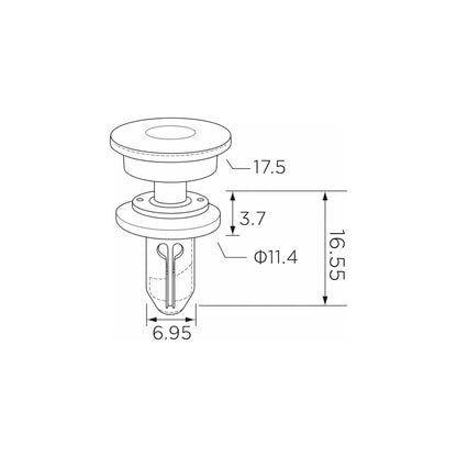 Fästclips Honda Accord VI – 10-pack