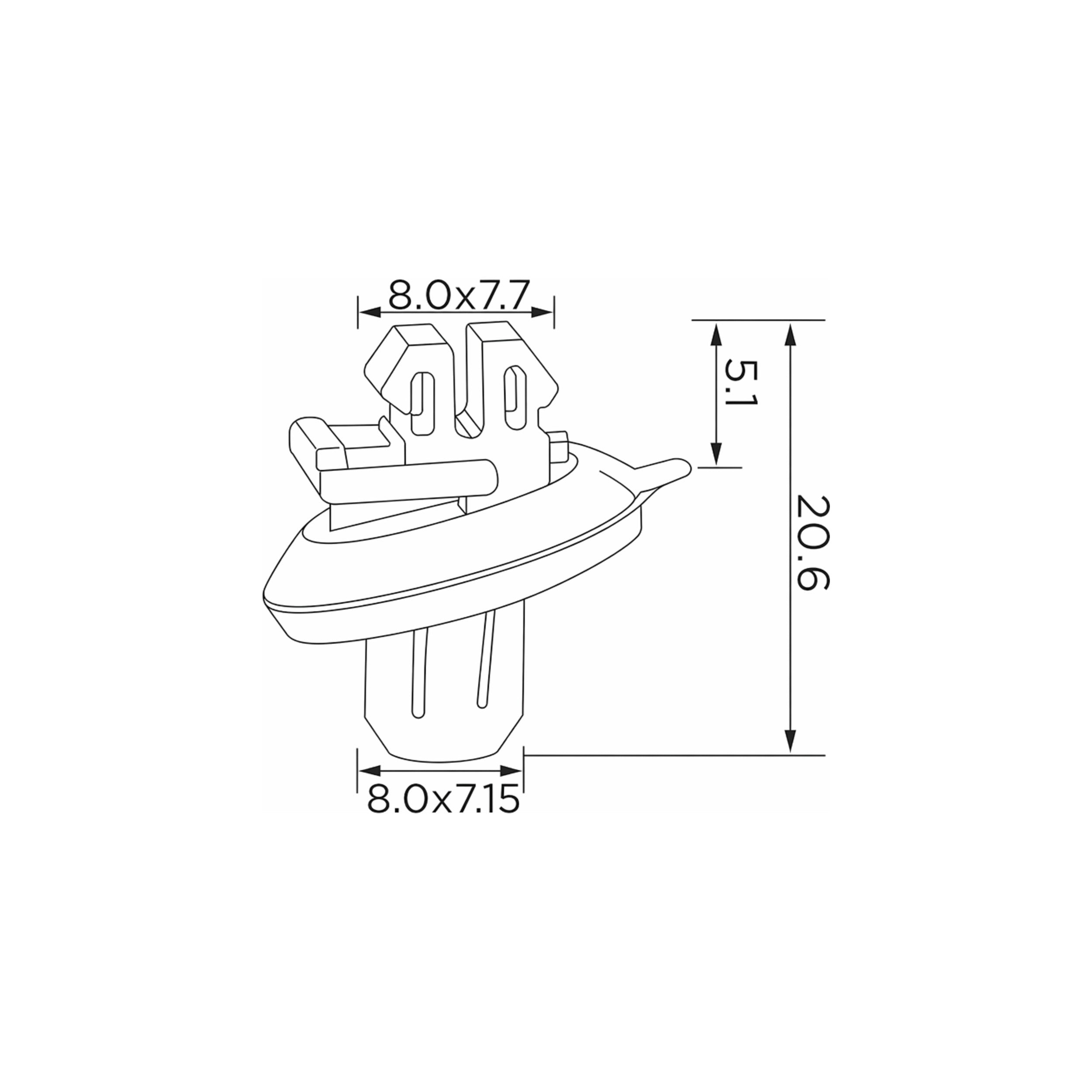 Fästclips – 10-pack – Stabil montering