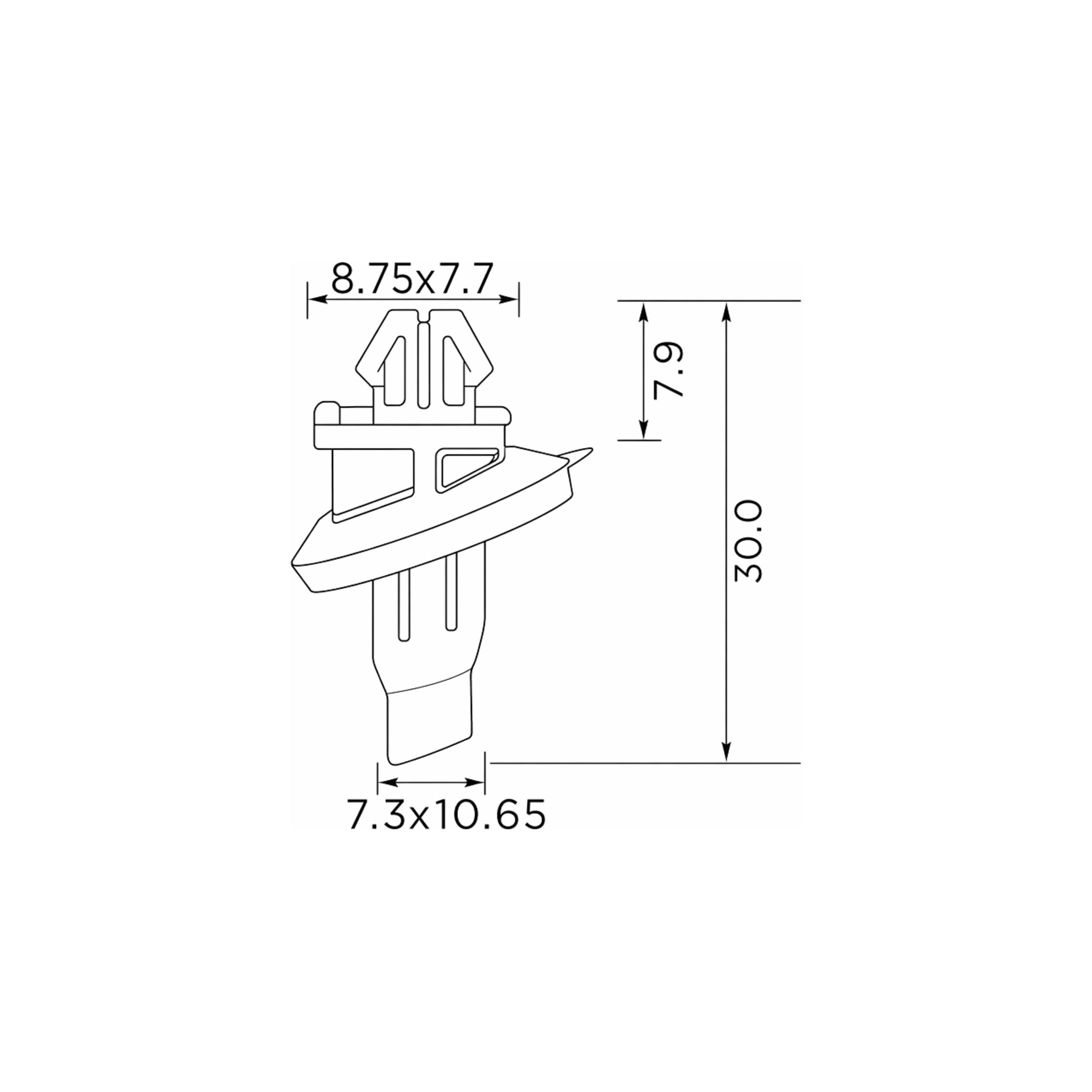 Fästclips – 10-pack – Stabil montering