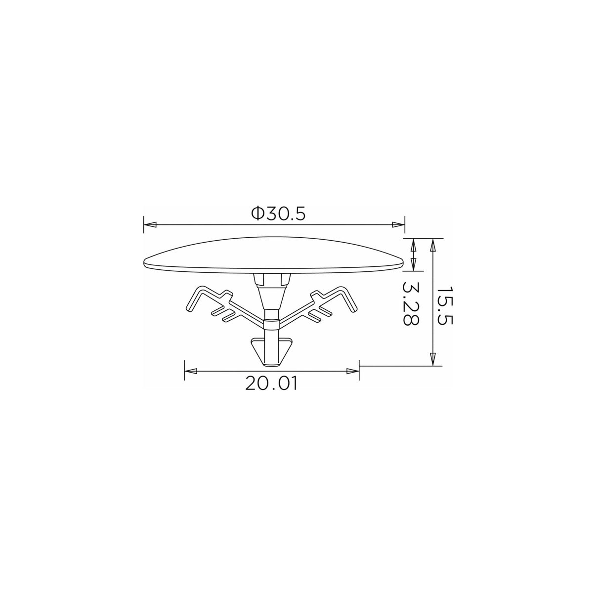 Fästclips Honda Accord VII/Accord IV m.fl. – 10-pack