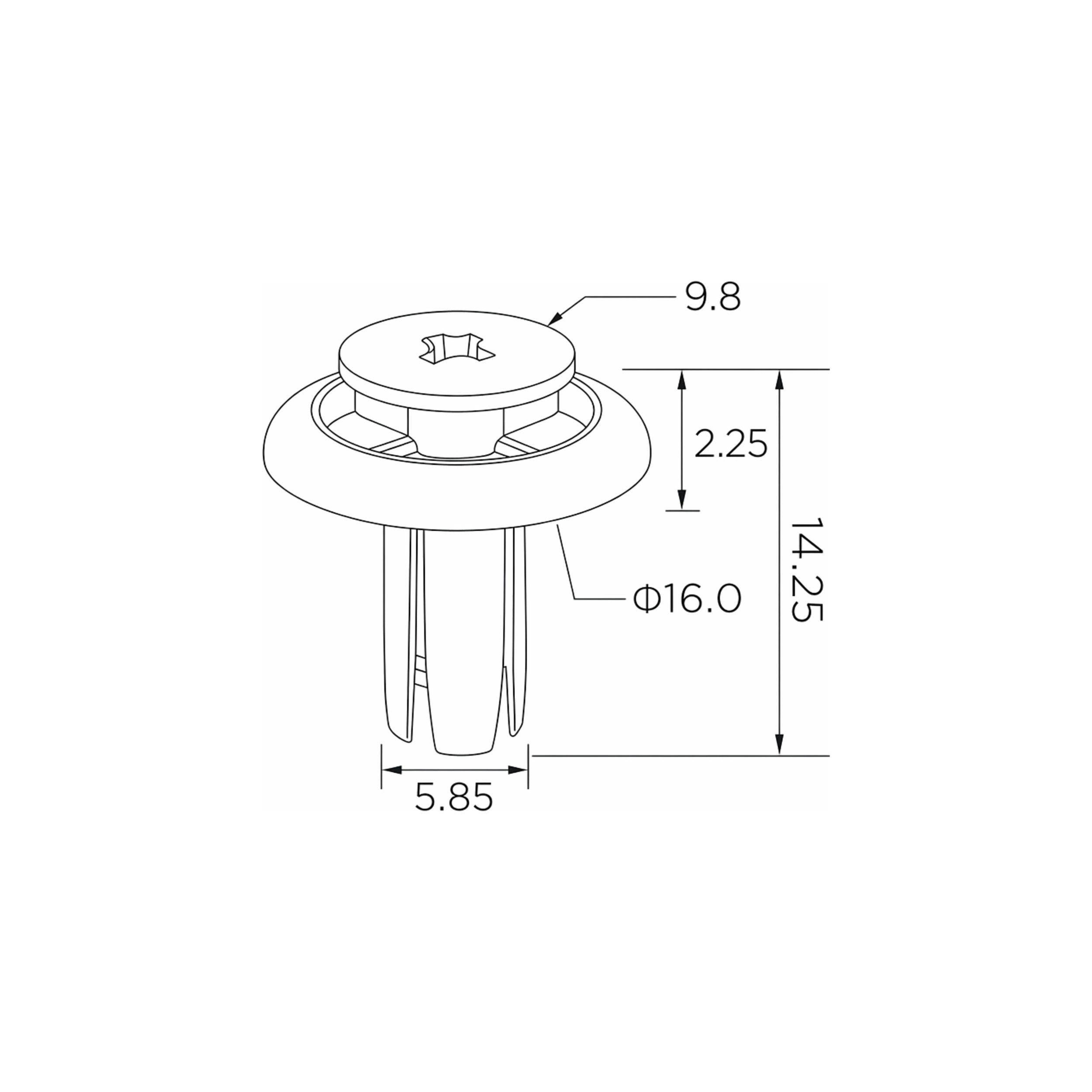 Fästclips – 10-pack