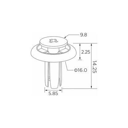 Fästclips – 10-pack