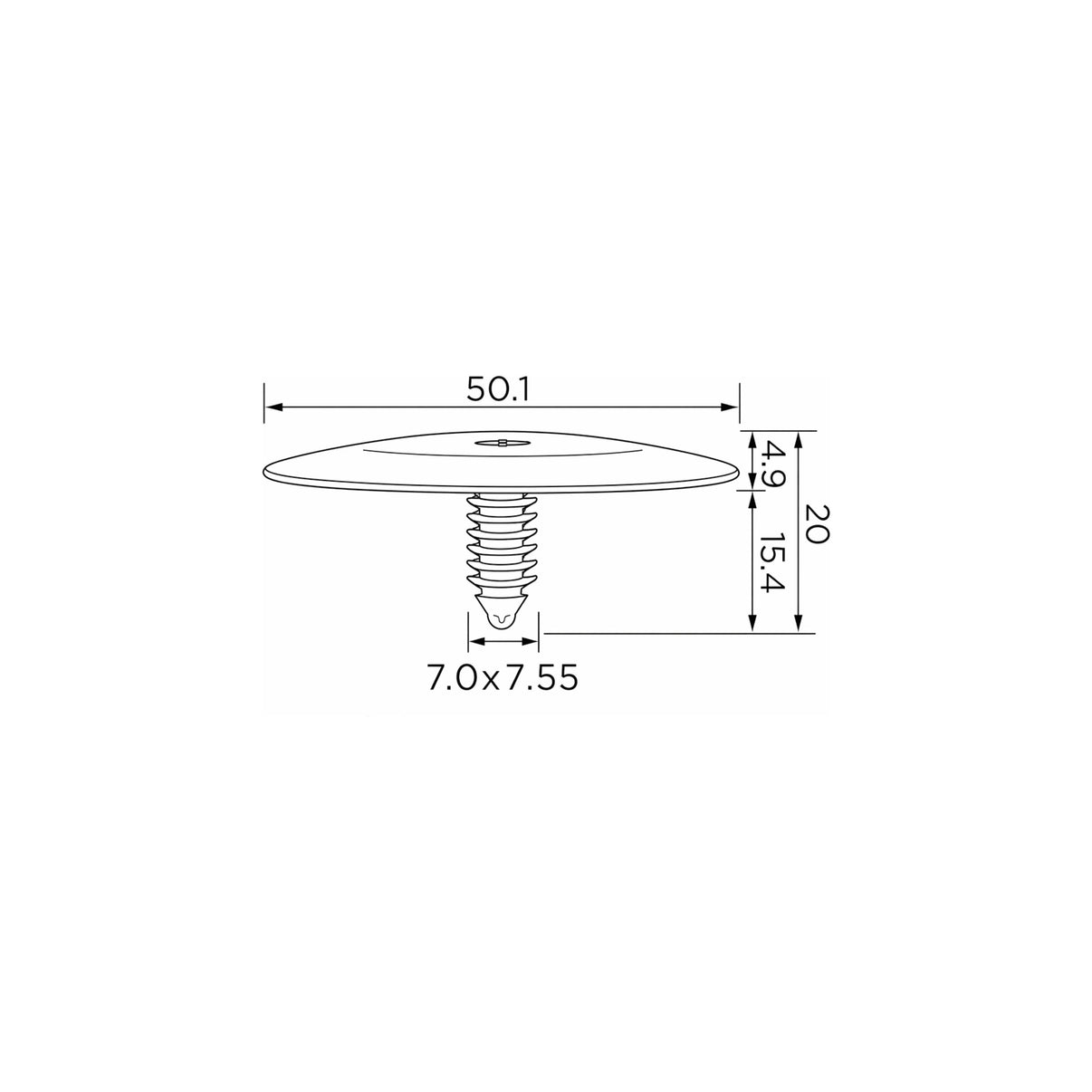 Fästclips – 10-pack – Stabil montering, Fiskbensprofil
