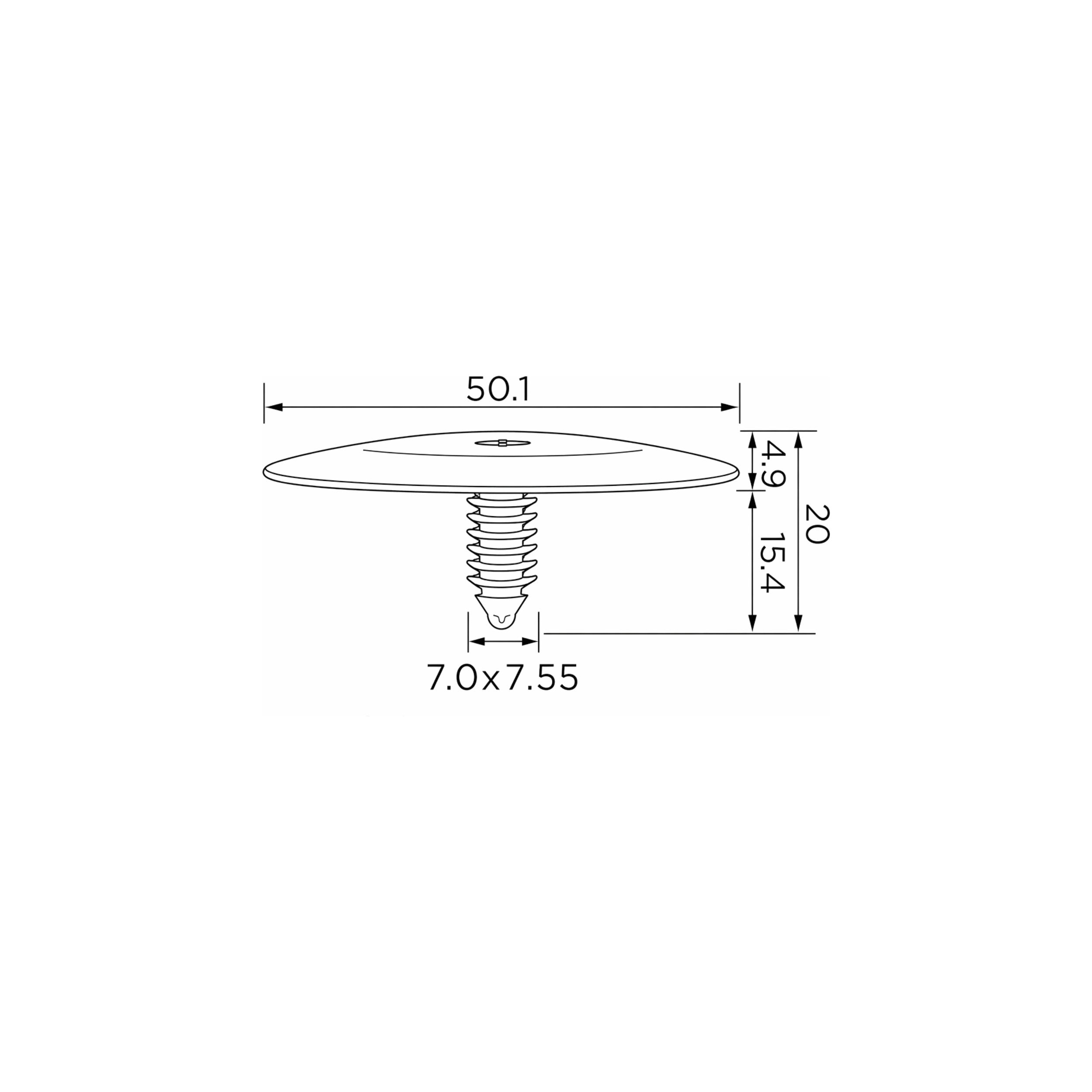 Fästclips – 10-pack – Stabil montering, Fiskbensprofil
