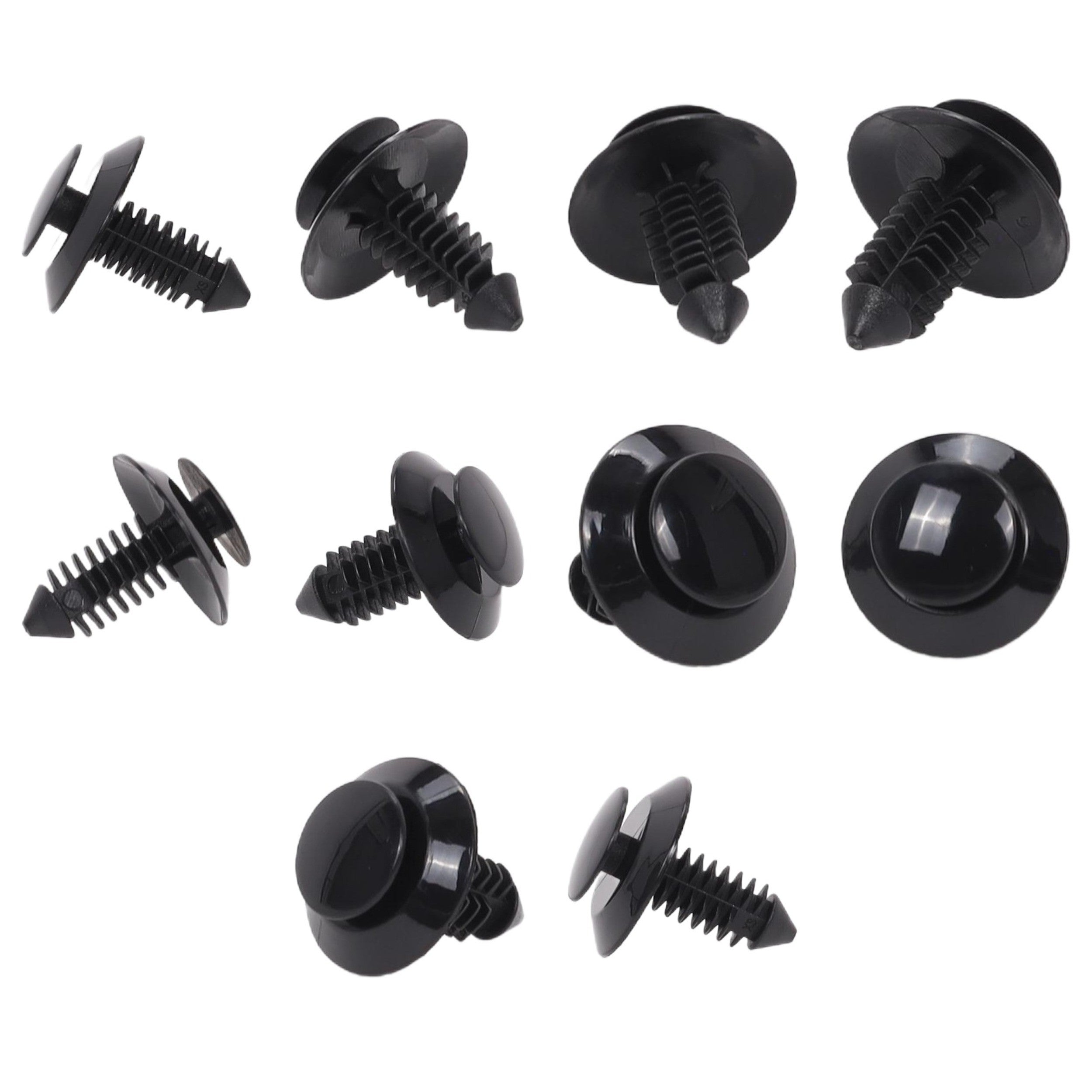 Fästclips – 10-pack – Stabil montering, Fiskbensprofil
