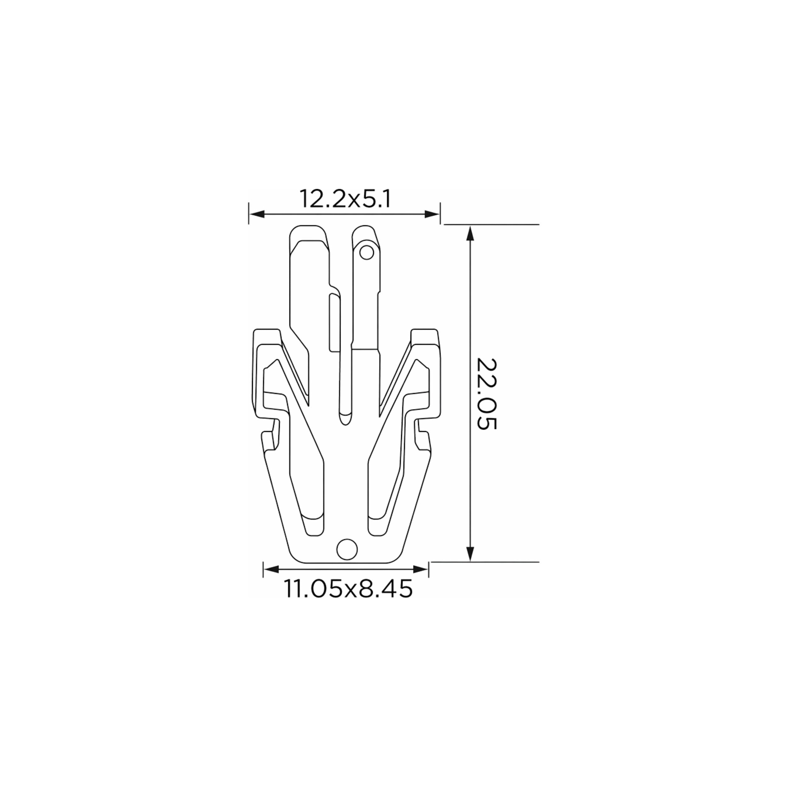 Fästclips Toyota Land Cruiser