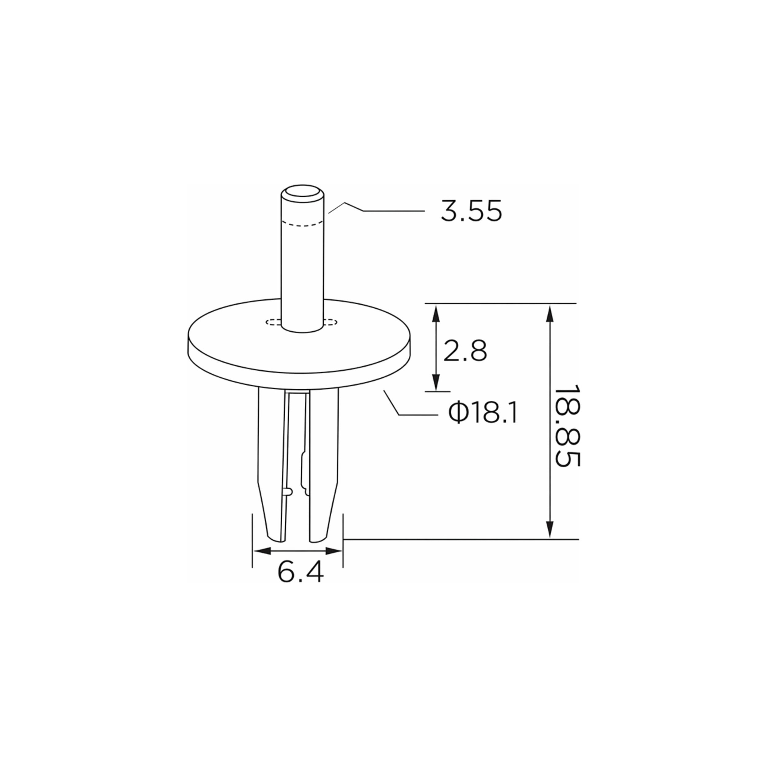 Fästclips Chrysler 200/300C m.fl. – 10-pack