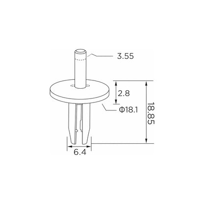 Fästclips Chrysler 200/300C m.fl. – 10-pack