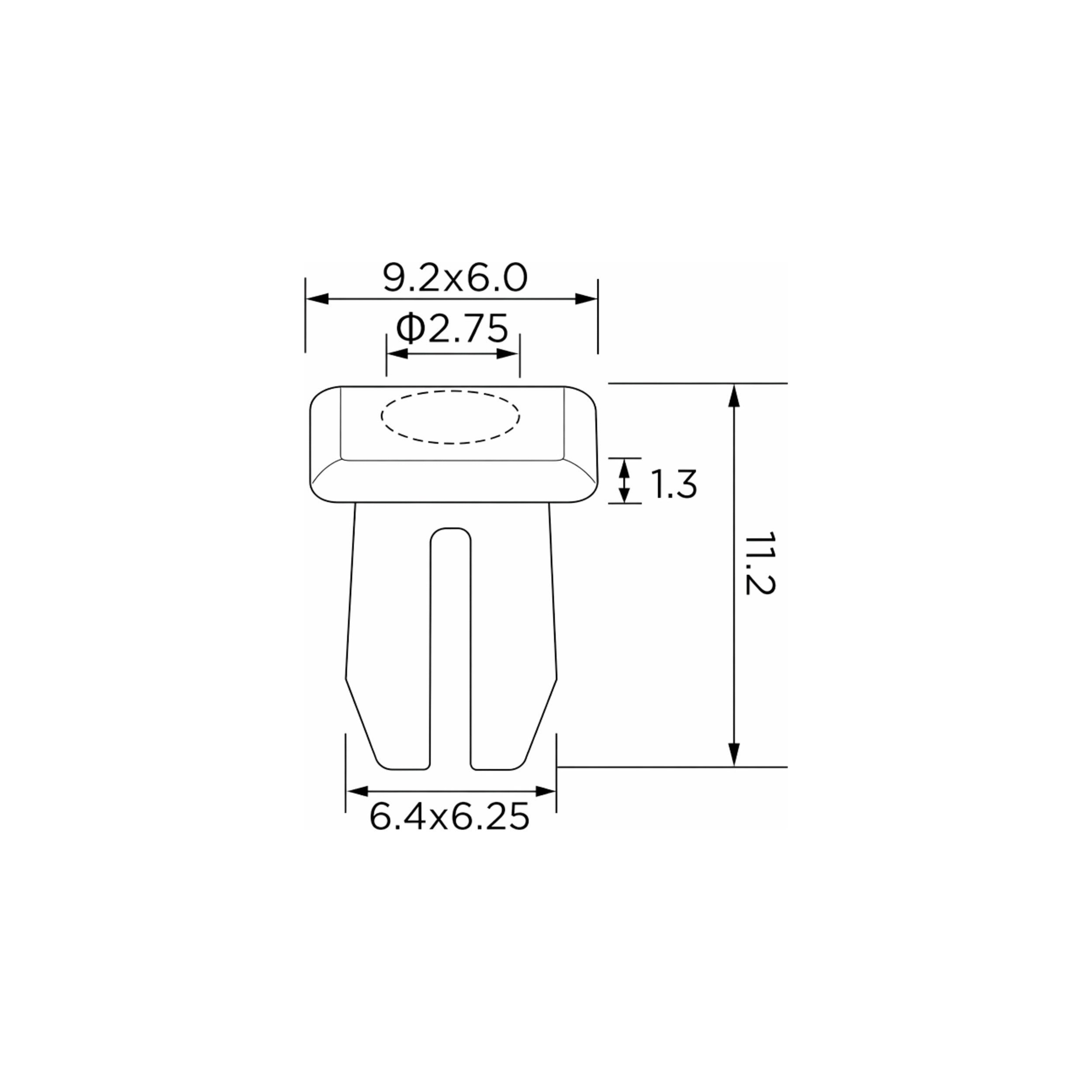Fästclips Opel Vectra A/Zafira A m.fl. – 10-pack