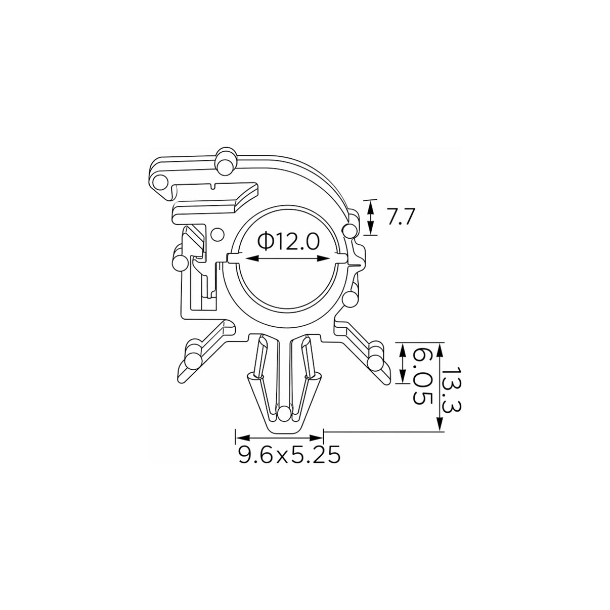 Fästclips Chevrolet Silverado 1500/Silverado 2500 Extended m.fl. – 10-pack