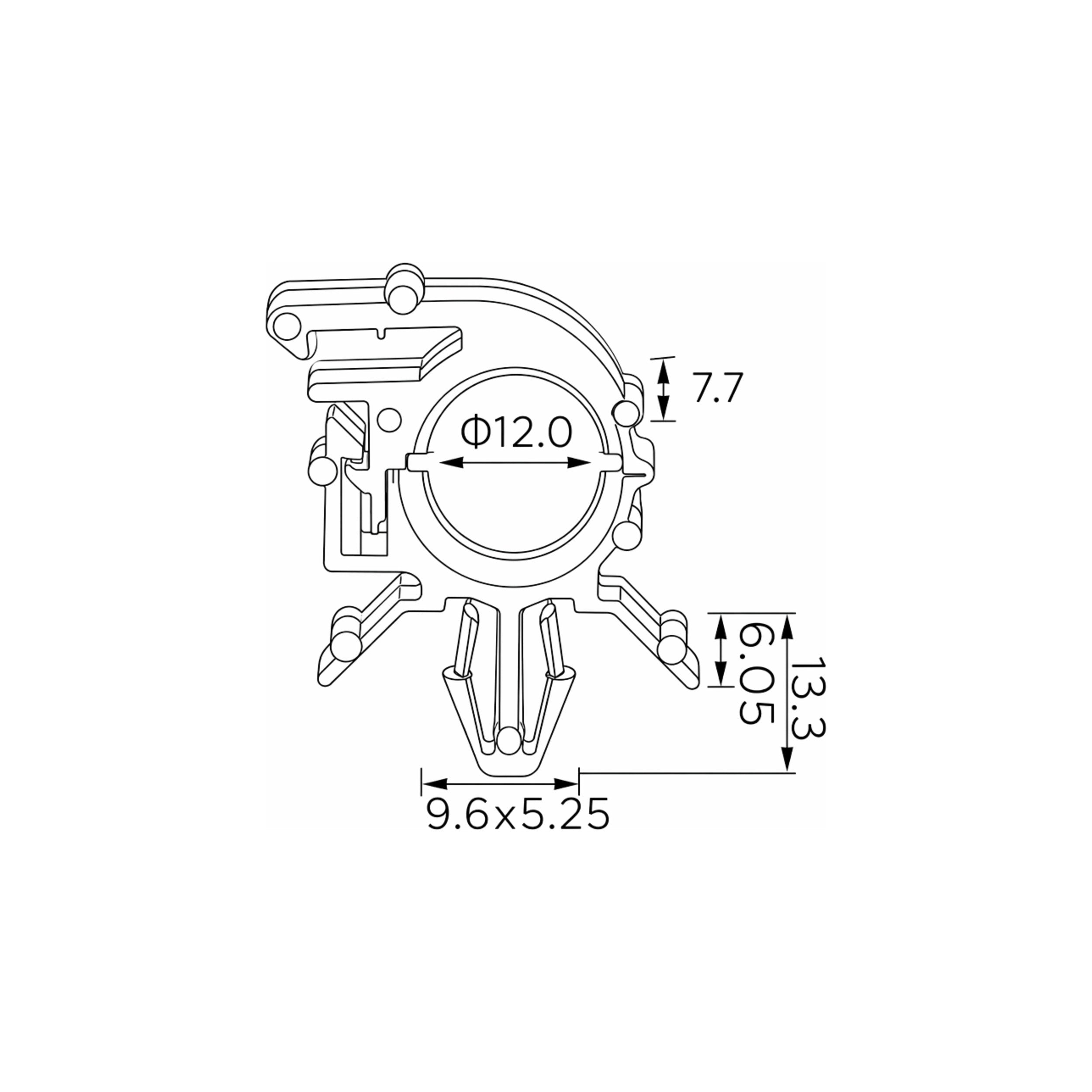Fästclips Chevrolet Silverado 1500/Silverado 2500 Extended m.fl. – 10-pack
