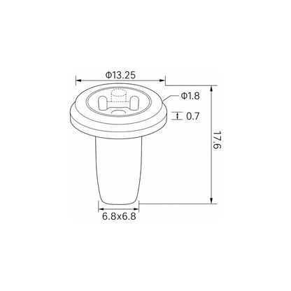 Fästclips Honda Crx III targa/Prelude V Coupé m.fl. – 10-pack