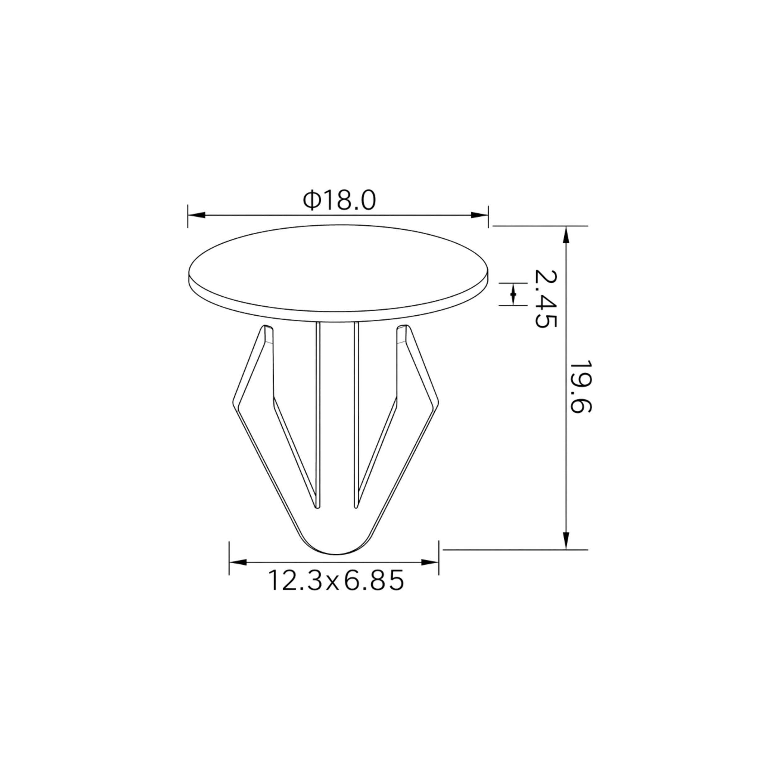 Fästclips Mazda 121 I/121 II m.fl. – 10-pack
