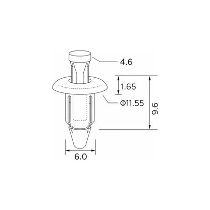 Fästclips Honda Cr-V I/Cr-V II m.fl. – 10-pack