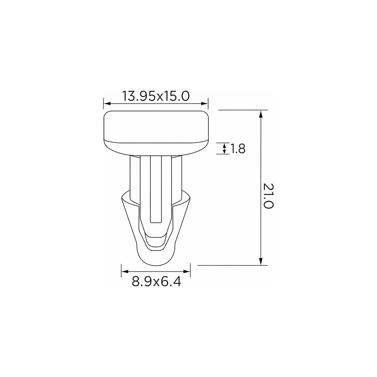 Fästclips Toyota Soarer Coupé/Camry m.fl. – 10-pack