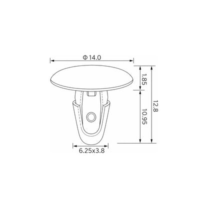 Fästclips Toyota Land Cruiser 80 – 10-pack