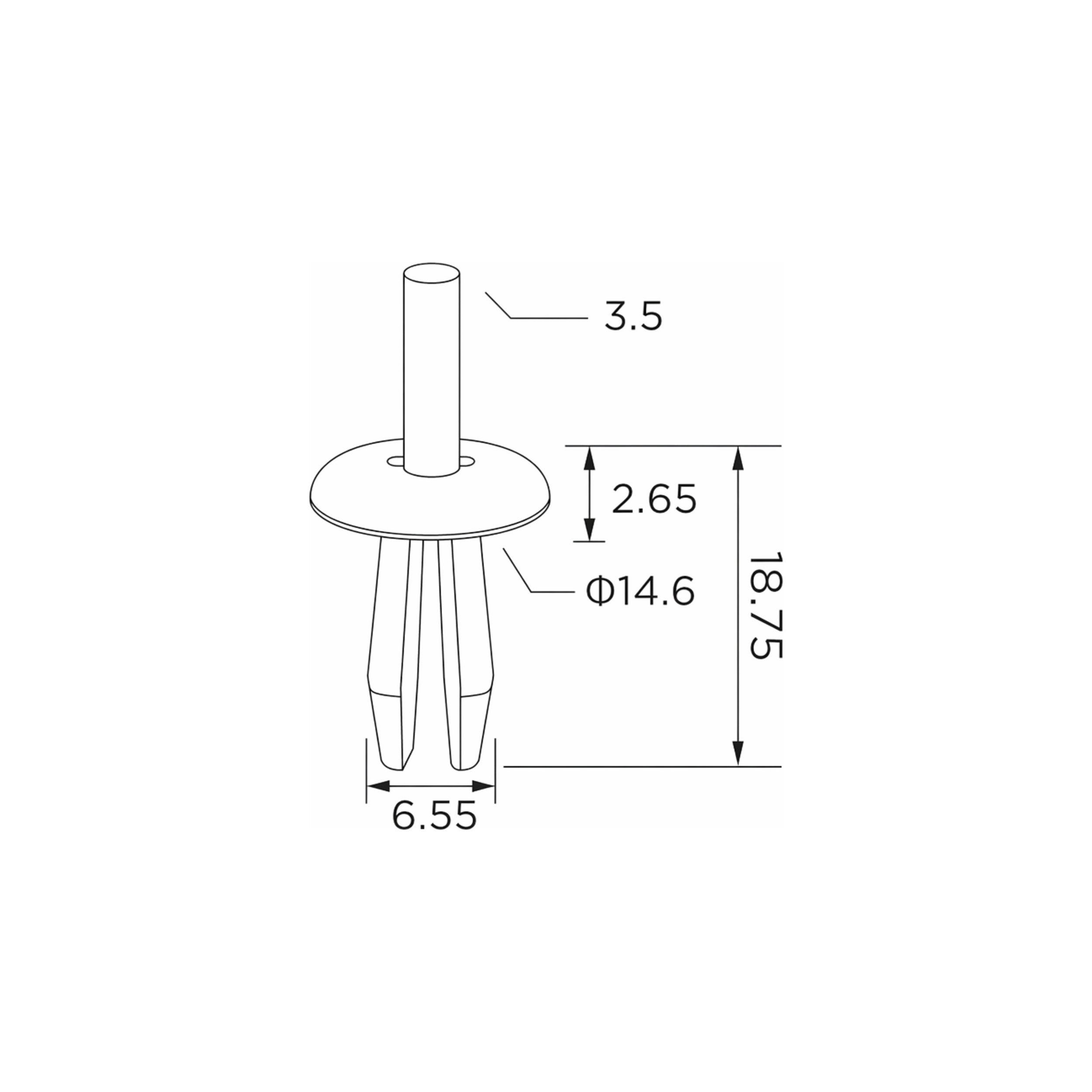 Fästclips Ford Focus I/Mondeo IV m.fl. – 10-pack
