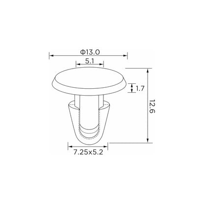 Fästclips Toyota 4 Runner III/4 Runner II m.fl. – 10-pack