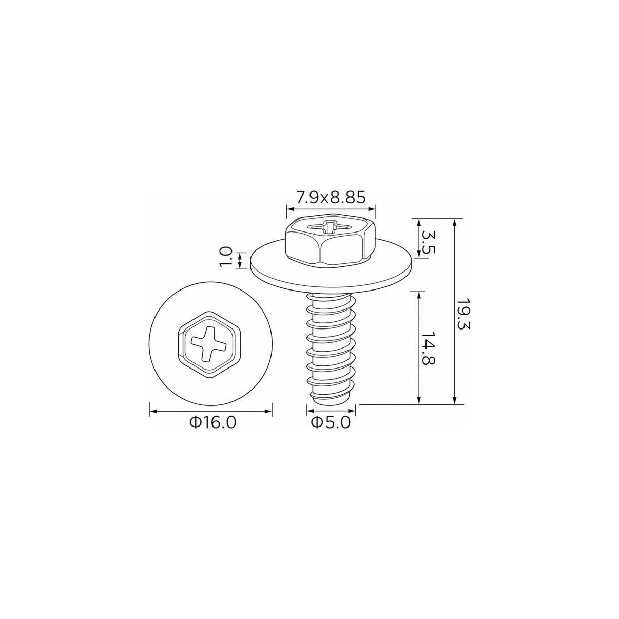 Fästclips Mazda 3/5 m.fl. – 10-pack