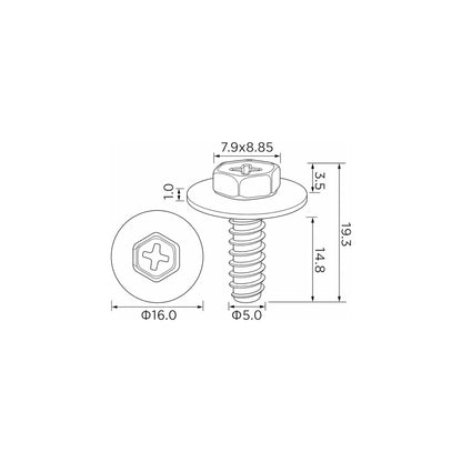 Fästclips Mazda 3/5 m.fl. – 10-pack