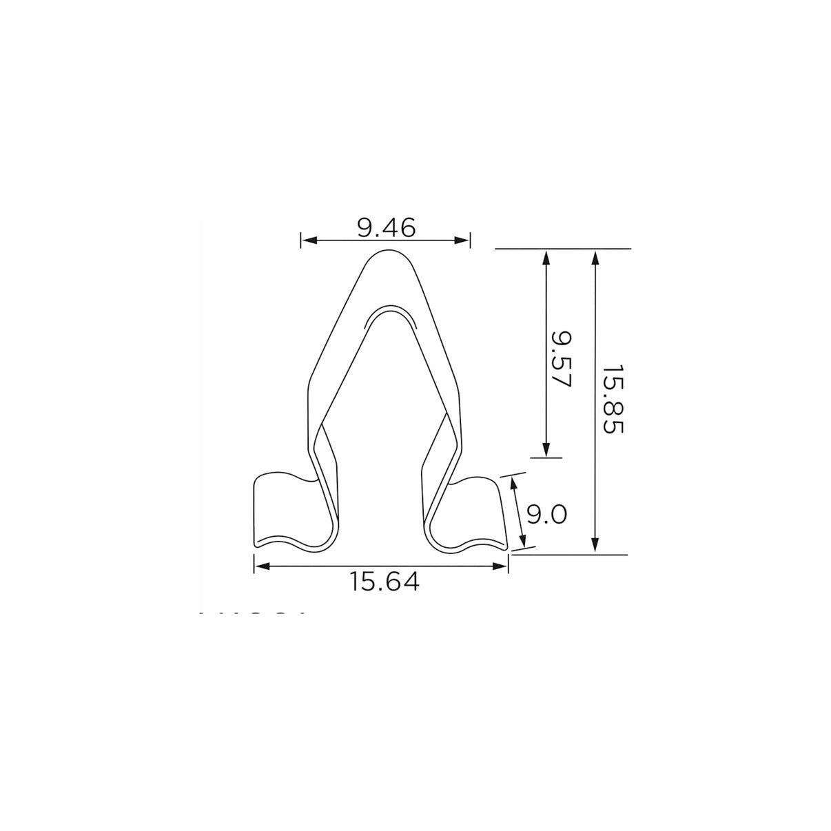 Fästclips Audi 100 C4/80 B4 m.fl. – 10-pack