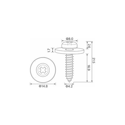 Fästclips Fiat Doblo/Fiorino m.fl. – 10-pack