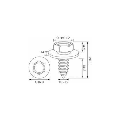Fästclips Opel Astra F/Astra H Gtc m.fl. – 10-pack