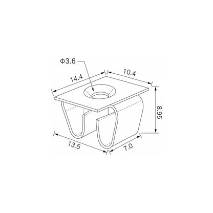 Fästclips Audi A1/Seat Ibiza IV m.fl. – 10-pack
