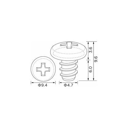 Fästclips Audi A4 B8/A6 C7 m.fl. – 10-pack