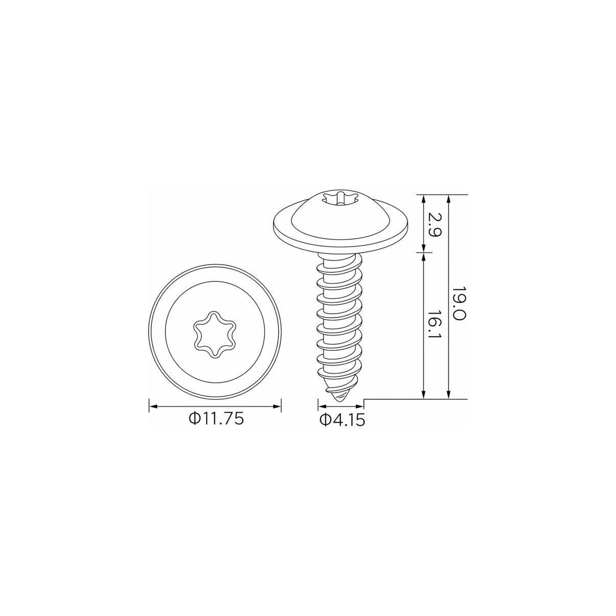 Fästclips Audi A1/A2 m.fl.