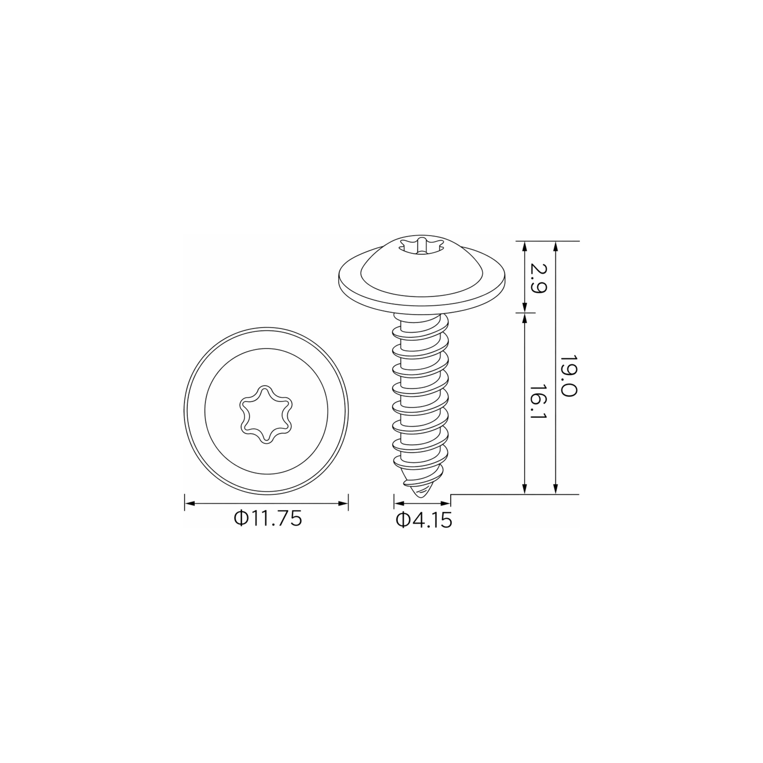 Fästclips Audi A1/A2 m.fl.