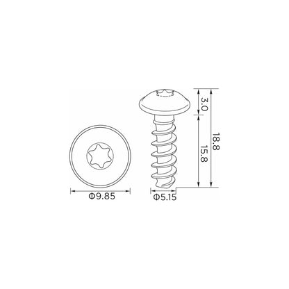 Fästclips VW Golf VII/Passat B5.5 m.fl. – 10-pack