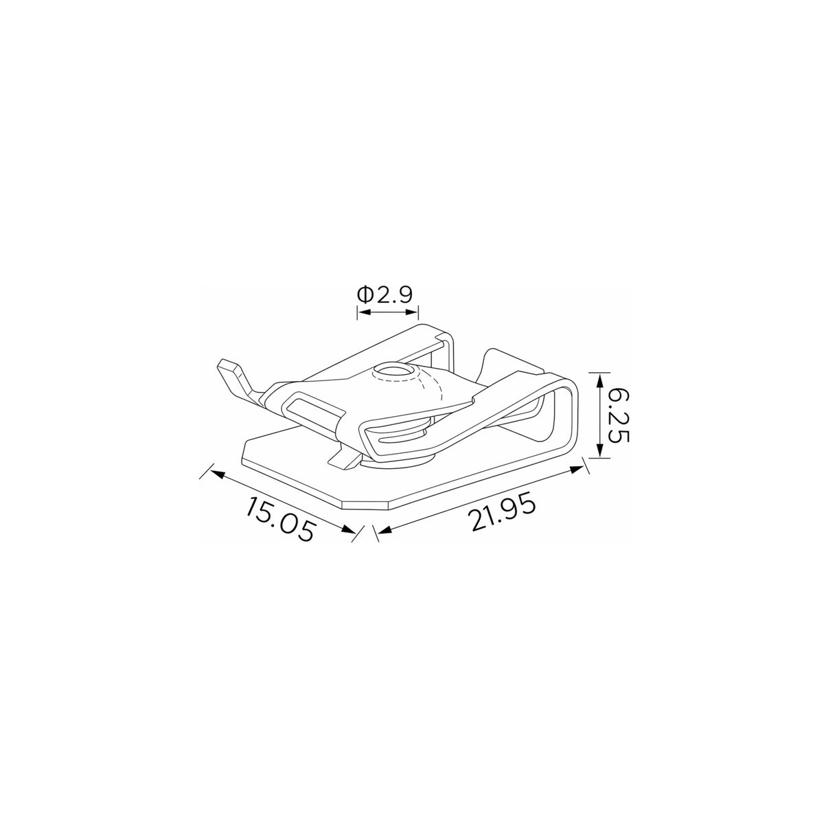 Fästclips BMW 2 Active/2 Gran m.fl. – 10-pack