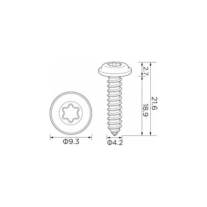 Fästclips Renault Clio II/Clio I m.fl. – 10-pack